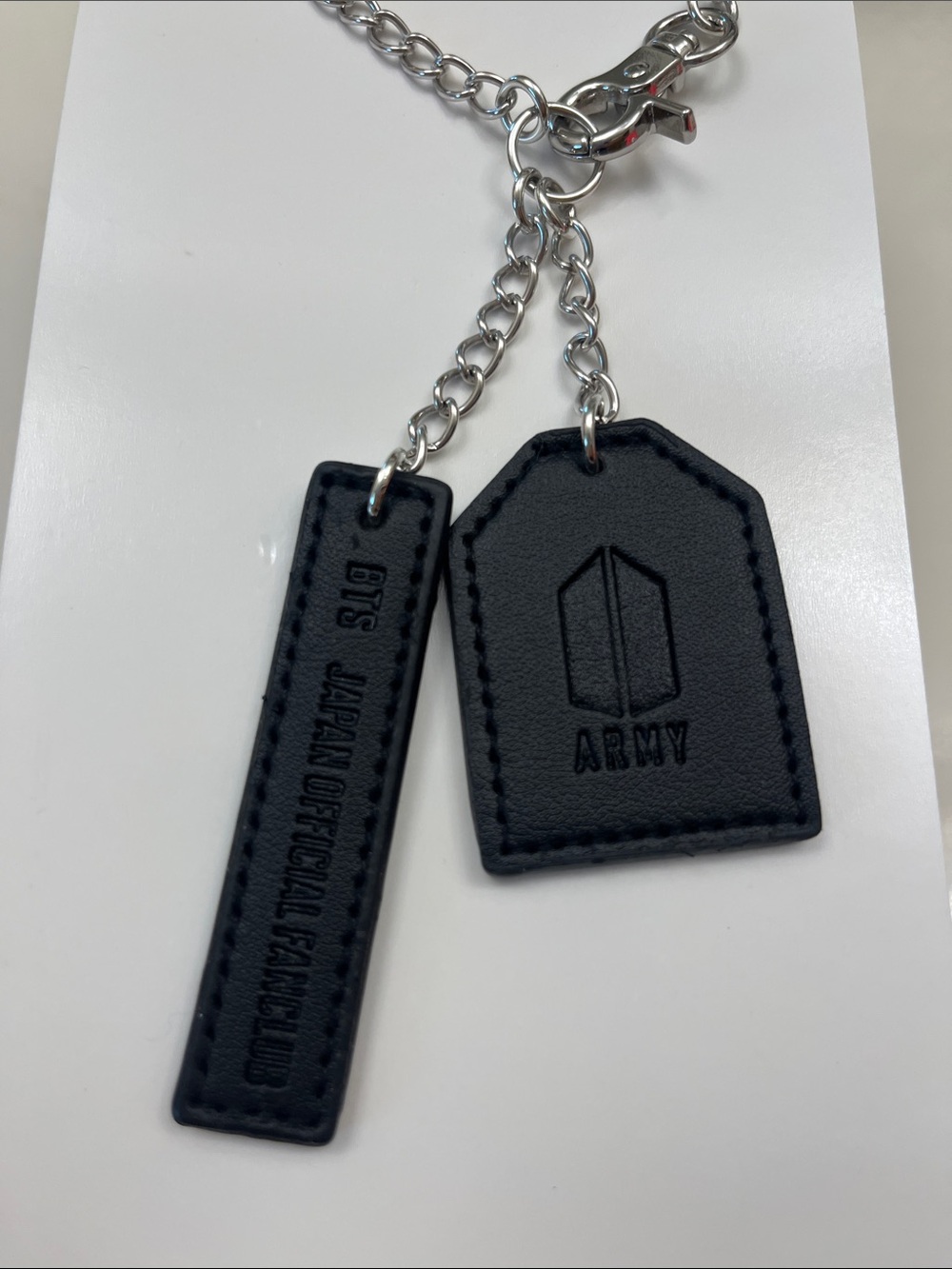 BTS ARMY Black Leather - Double Bag Charm